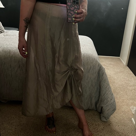 Vintage 90s Y2K Tie Up Parachute Skirt - Picture 9 of 16